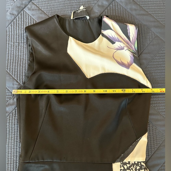 3.1 Phillip Lim 2014 FW runway dress 0 black/white/purple/floral - Picture 9 of 15